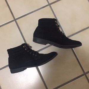 Black Suede Ankle Boots